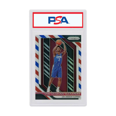 Shai Gilgeous-Alexander 2018 Panini Prizm Rookie Red/White/Blue #184