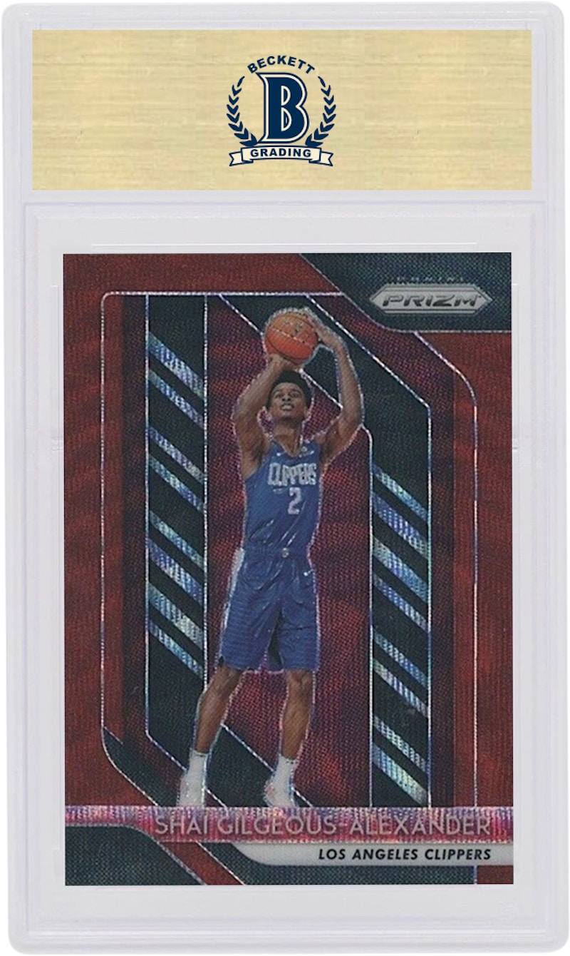 Shai Gilgeous-Alexander 2018 Panini Prizm Rookie Ruby Wave #184 圖 2