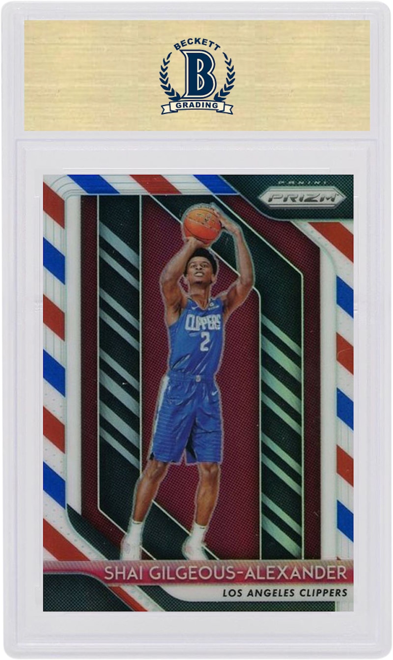 Shai Gilgeous-Alexander 2018 Panini Prizm Rookie Red/White/Blue #184 圖 2