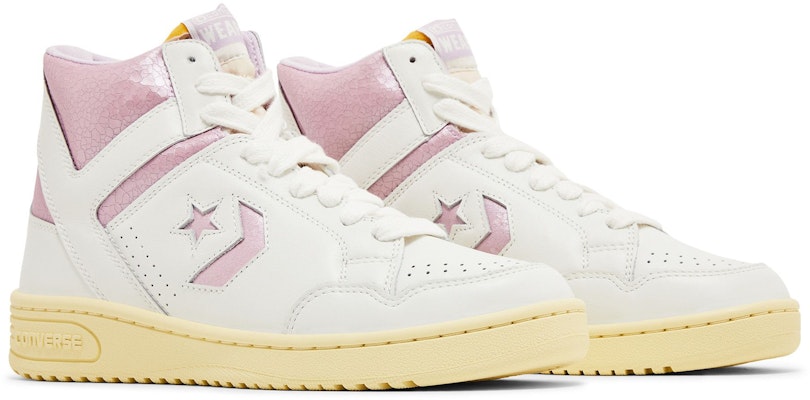 Shai Gilgeous-Alexander x Converse Weapon High 'Vintage White Winsome Orchid' A13355C Cheap Shai Gilgeous-Alexander x Converse Weapon High 'Vintage White Winsome Orchid' A13355C