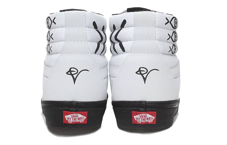 Shop シャローツリー x Vans Sk8-Hi 白黒 VN0A4BV6T0Y