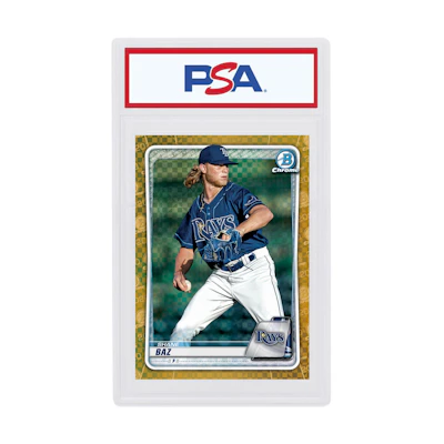 Shane Baz 2020 Bowman Chrome X Gold X-Fractor /3 #BCP-221