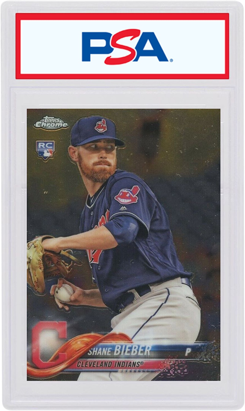 Shane Bieber 2018 Topps Chrome Update Rookie #HMT59