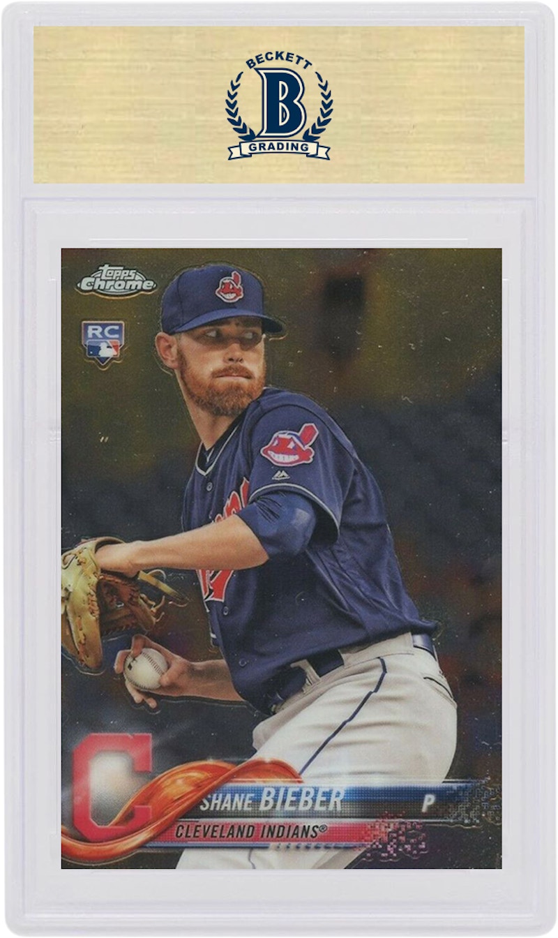 Order Shane Bieber 2018 Topps Chrome Update Rookie #HMT59 Kad Permulaan