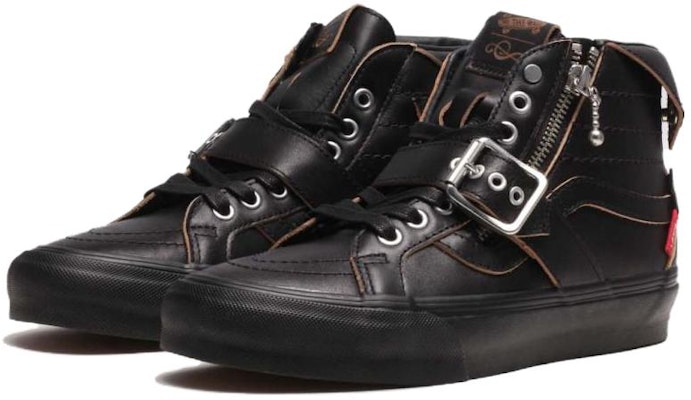 Shane Gonzales x Vans SK8 HI Reissue 耐磨透氣 高幫 板鞋 男女同款 黑色 Order Shane Gonzales x Vans SK8 HI Reissue 耐磨透氣 高幫 板鞋 男女同款 黑色