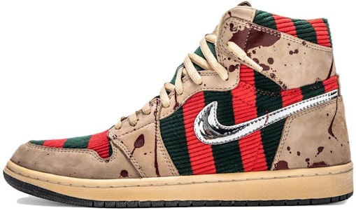 Shoe Surgeon x Air Jordan 1 Tinggi Kustom 'Freddy Krueger' TSS-AJ1-FREDDY Buy Shoe Surgeon x Air Jordan 1 Tinggi Kustom 'Freddy Krueger' TSS-AJ1-FREDDY