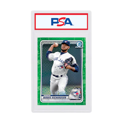 Simeon Woods Richardson 2020 Bowman Chrome X Green X-Fractor /31 #BCP-190