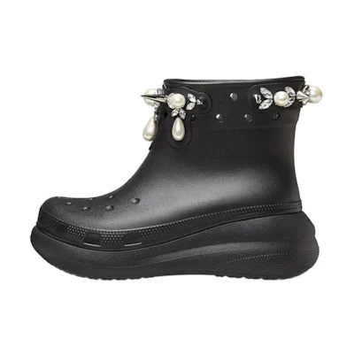 Simone Rocha Crocs Classic Crush Boot 'Black'