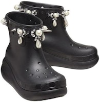 Simone Rocha x Crocs Classic Crush Boot ''Hitam'' 210143-001 Shop Simone Rocha x Crocs Classic Crush Boot ''Hitam'' 210143-001