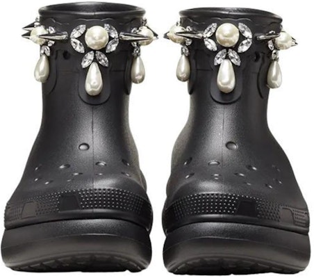 Simone Rocha x Crocs Classic Crush Boot 'Black' 210143-001 Details for Simone Rocha x Crocs Classic Crush Boot 'Black' 210143-001