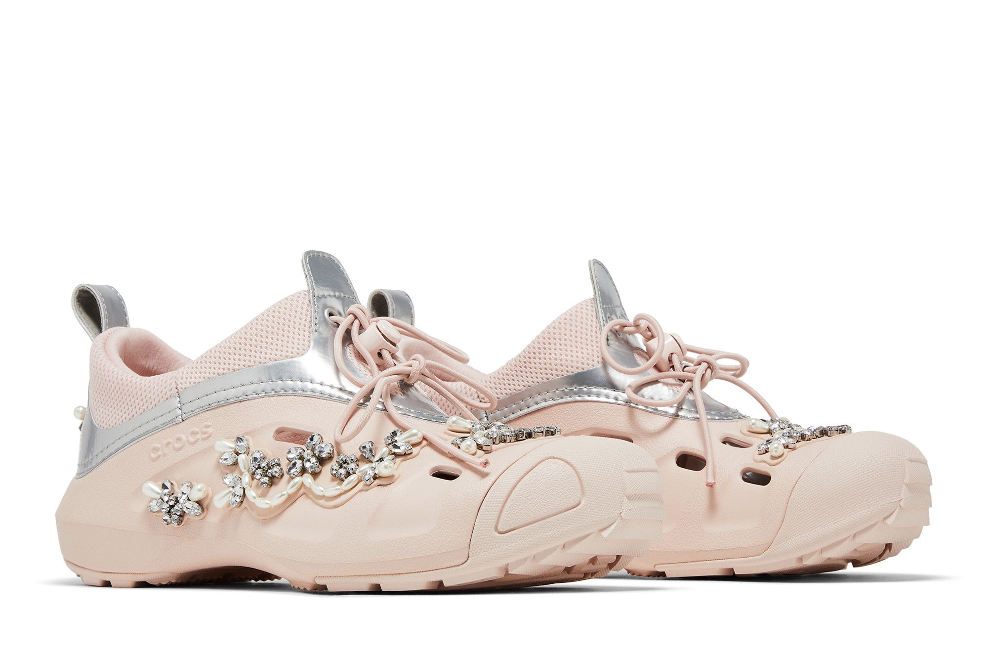 Cheap Simone Rocha x Crocs Quick Trail Low 'Quartz' รองเท้าวิ่ง 'Quartz' 209635-6WS