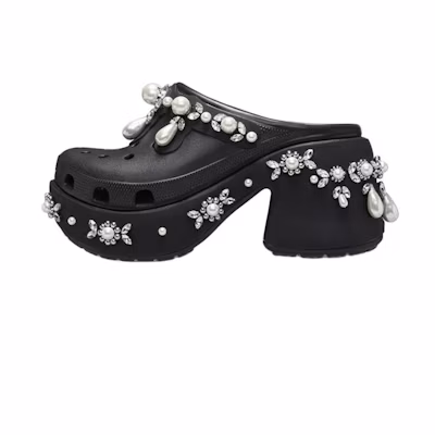Simone Rocha Crocs Siren Spiked Clog 'Black'