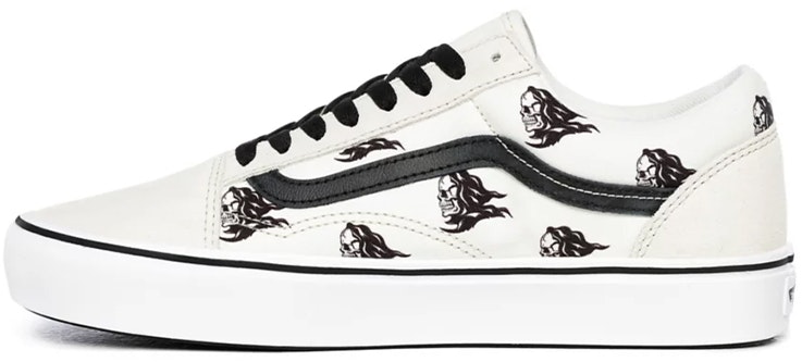 sixty-sixers-x-vans-comfy-cush-old-skool-skull-print-white