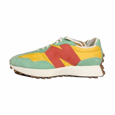 size? NB 327 'Yellow Green Orange'