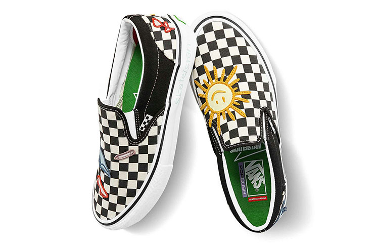 Shop スケートスタン x Vans チェッカー スリッポン VN0A5FCA89C