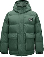 Skechers Basic Sports Series Comfortable Warm Casual Down Jacket Green P424M057-03RT Skechers Basic Sports Series Comfortable Warm Casual Down Jacket Green P424M057-03RT