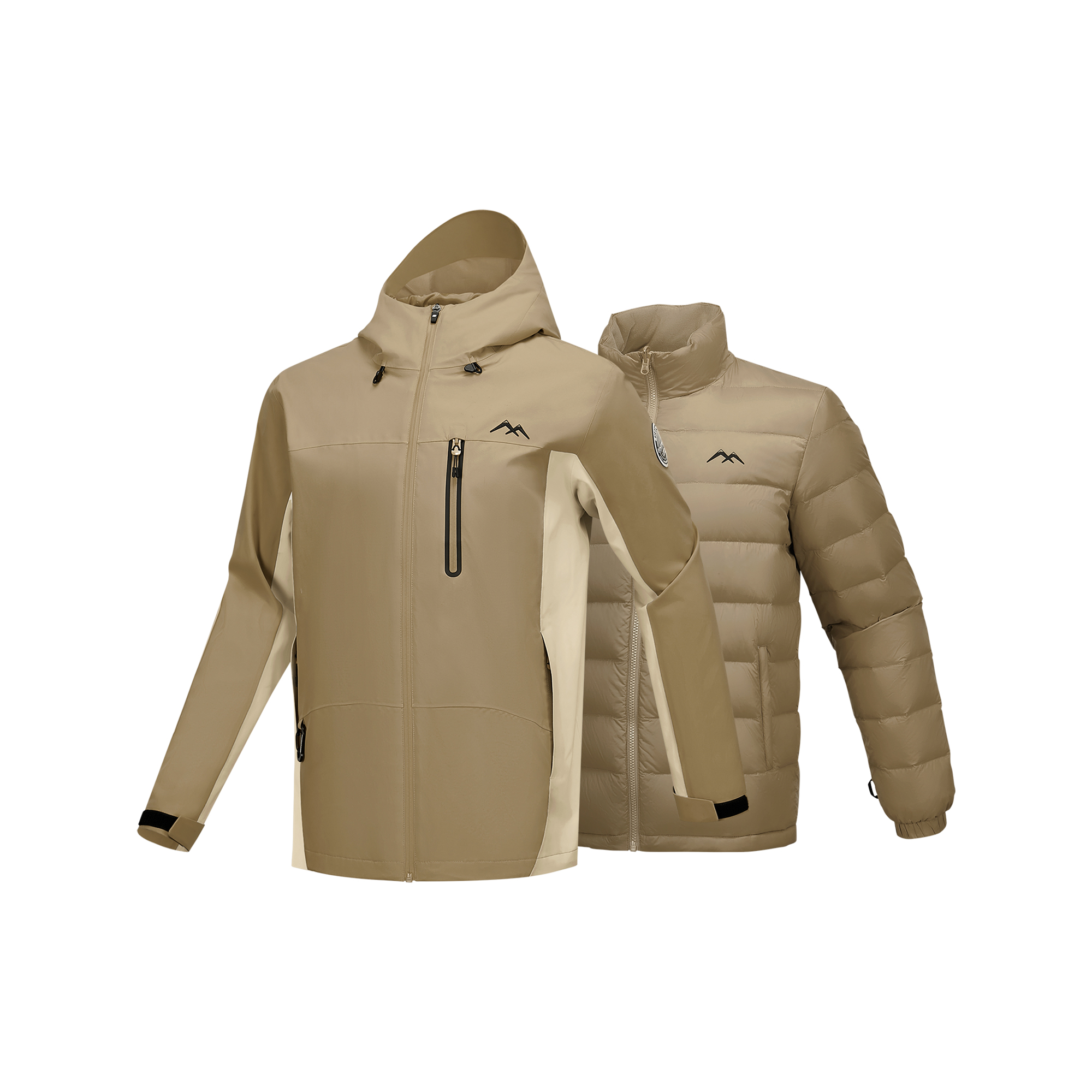 Skechers  Brown Waterproof Windbreaker Jacket for Hiking & Outdoor Activities. L424M144-05GB