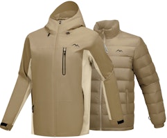 Skechers Brown Waterproof Windbreaker Jacket for Hiking & Outdoor Activities. L424M144-05GB Skechers Brown Waterproof Windbreaker Jacket for Hiking & Outdoor Activities. L424M144-05GB