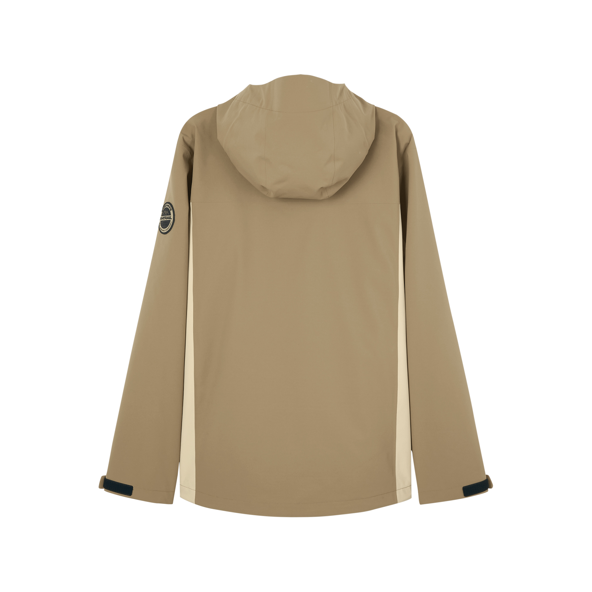 Lookbook Chaqueta Rompevientos Impermeable Marrón Skechers para Senderismo y Actividades Outdoor. L424M144-05GB