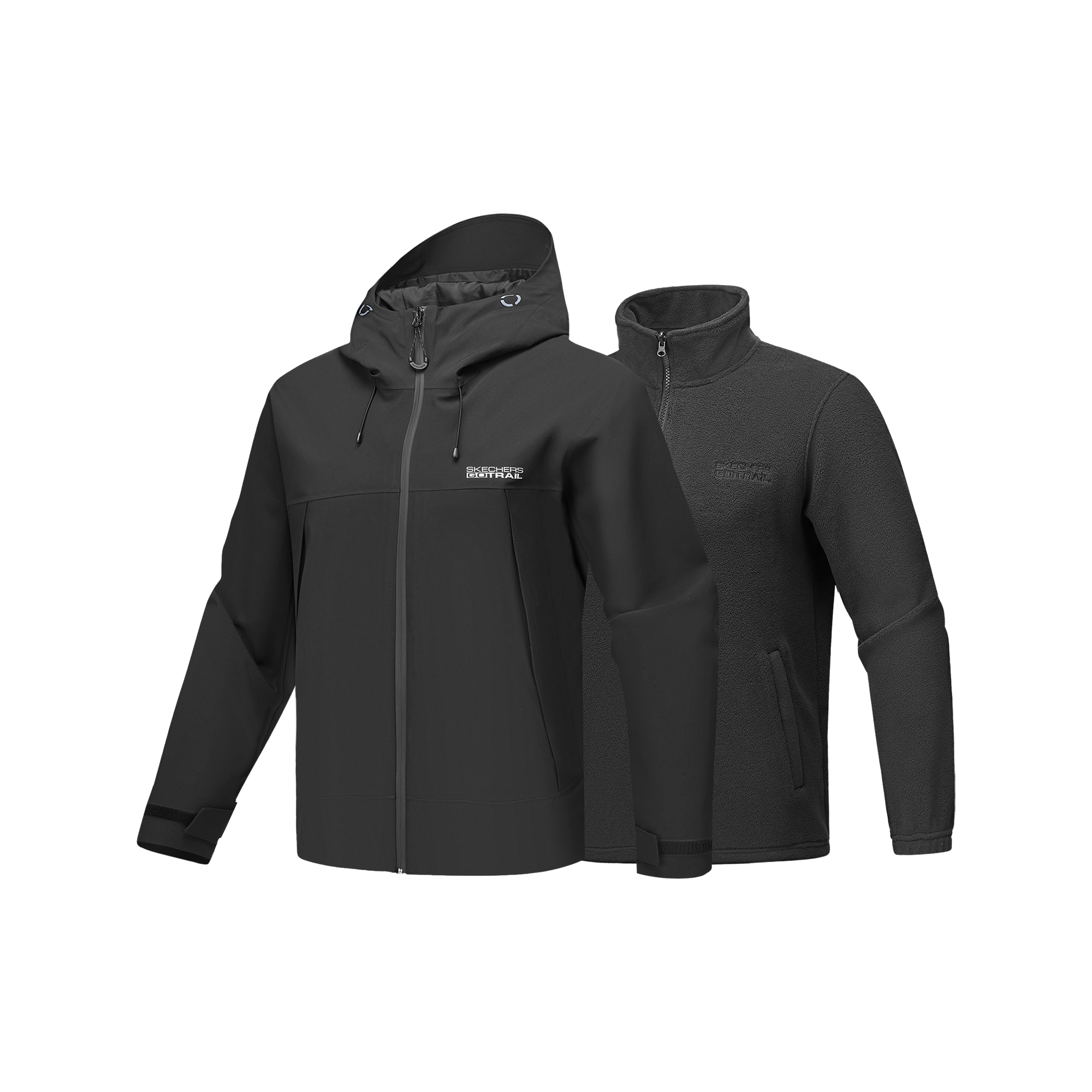 Skechers  Carbon Black Waterproof 3-in-1 Outdoor Hiking Jacket P425M136-0018