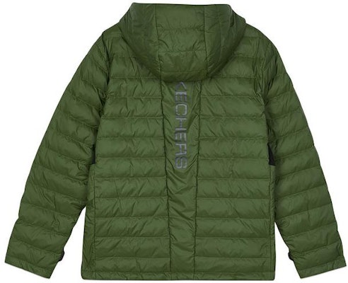 Skechers Abrigo Gris y Verde con Capucha y Conjunto Deportivo Casual. L423M147-00MM Details for Skechers Abrigo Gris y Verde con Capucha y Conjunto Deportivo Casual. L423M147-00MM