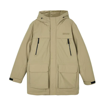 Skechers Walking Series Hooded Long Sleeve Down Jacket - Kelp Brown. L423M155-01EW
