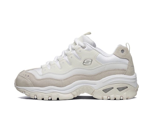 スケッチャーズ 白×茶 (Sukecchaazu Shiro x Cha) Energy Buy スケッチャーズ 白×茶 (Sukecchaazu Shiro x Cha) Energy