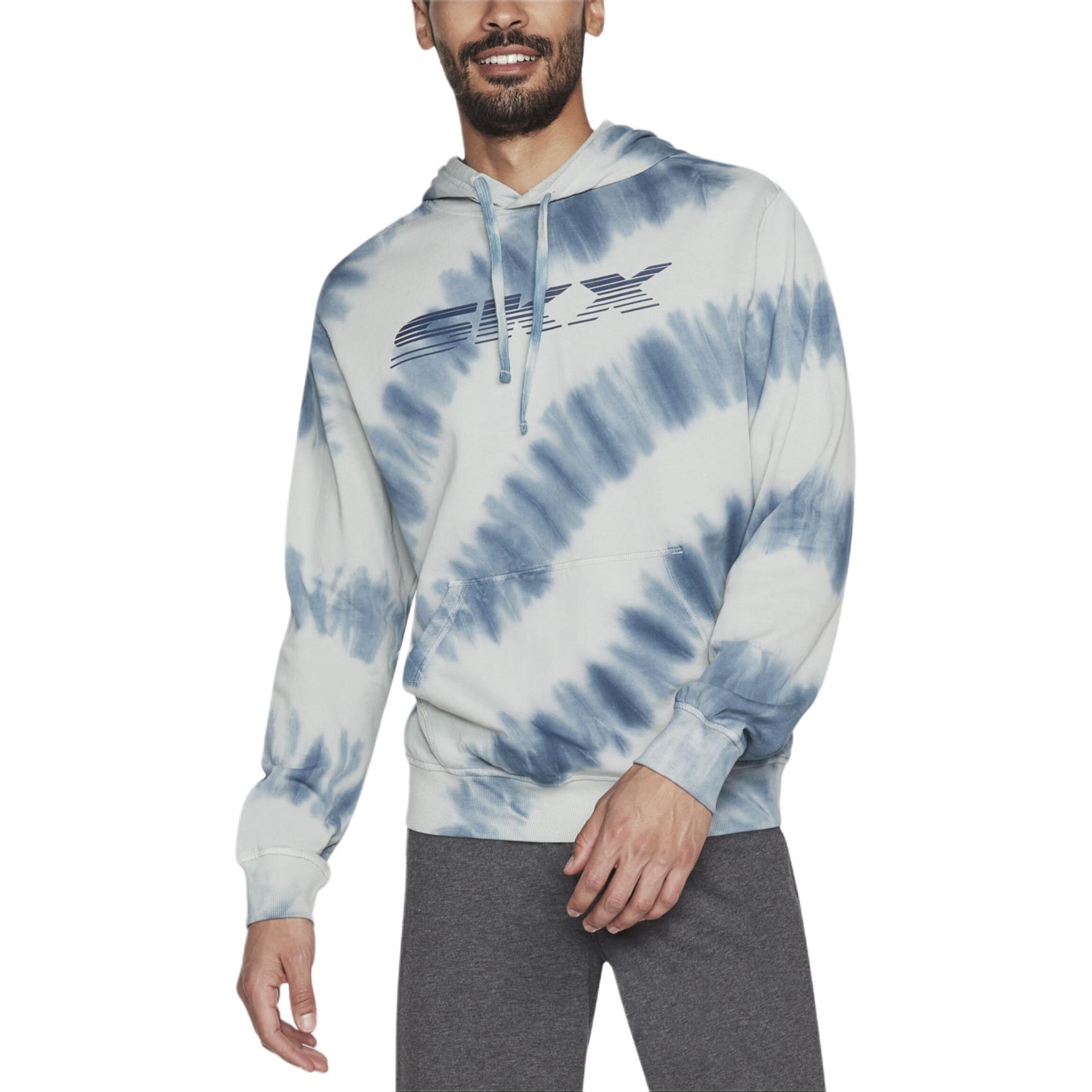 Skechers Accelerate Ocean Blue Knit Logo Sweatshirt MHD71-SFM