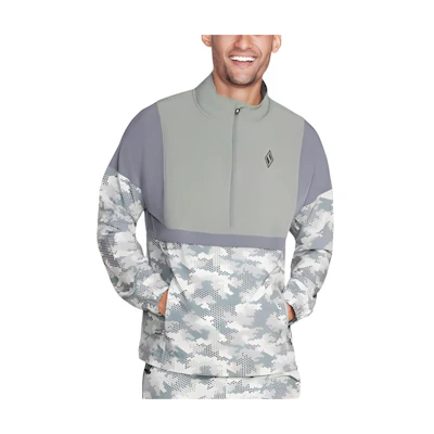 Skechers Action Camo Anorak Jacket Multicolor Camouflage Pullover M2JA89-CAMO