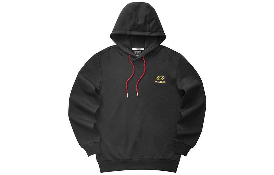 Skechers Active Lifestyle Unisex Hoodie with Letter Design - Black L122U101-0018