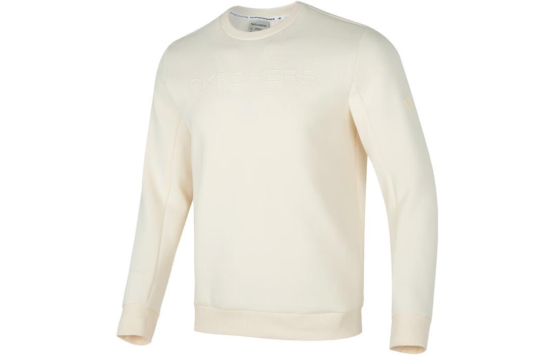 Skechers Active Series Solid Crewneck Pullover Sweatshirt White P423M017-02EP