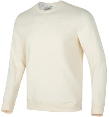 Skechers Active Series Solid Crewneck Pullover Sweatshirt White P423M017-02EP Buy Skechers Active Series Solid Crewneck Pullover Sweatshirt White P423M017-02EP
