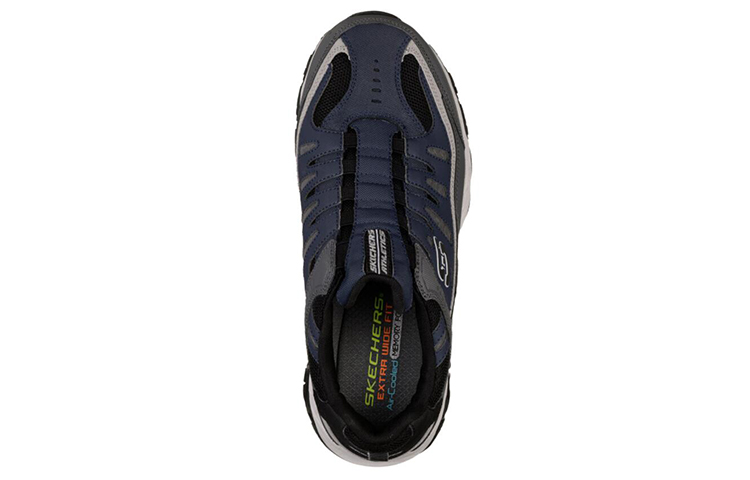 Lookbook Skechers After Burn M. Fit 'Blue Black' 51866-NVGY
