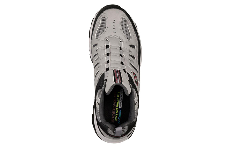 Lookbook Skechers After Burn M. Fit 'Grey Black' 51866-GYBK