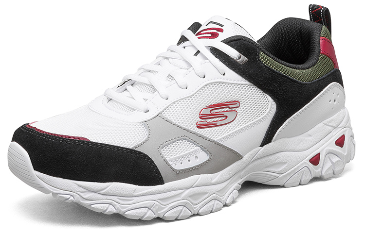 Lookbook Skechers After Burn M.FIT 'White Blue Red' 237078-WBRD