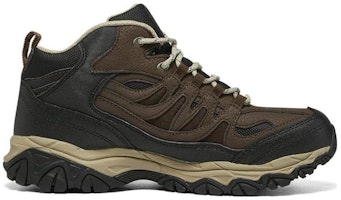 Skechers After Burn 記憶泡棉減震防滑耐磨 高筒 戶外機能鞋 棕黑色 Order Skechers After Burn 記憶泡棉減震防滑耐磨 高筒 戶外機能鞋 棕黑色