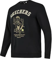 Skechers Anime Print Pullover Sweatshirt Unisex - Black P423U017-0018 Skechers Anime Print Pullover Sweatshirt Unisex - Black P423U017-0018