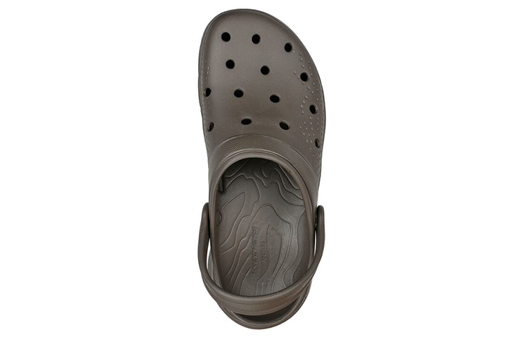 Lookbook Skechers Arch Fit-Valiant 泡泡鞋 休閒洞洞涼鞋 卡其色