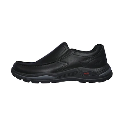 Skechers Arch Fit - Hust 'Black Slip-Resistant Low-Top Casual'
