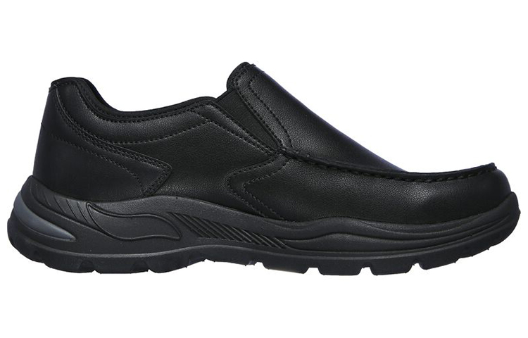 Skechers Arch Fit - Hust 'Black Slip-Resistant Low-Top Casual' 圖 2