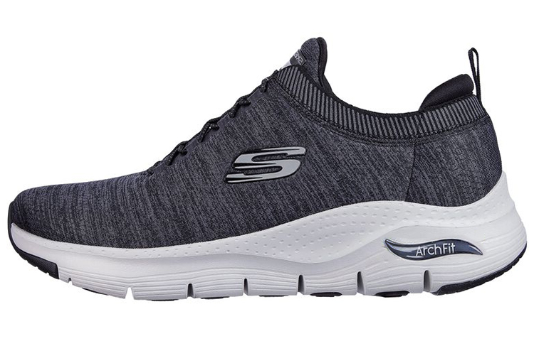 Skechers Arch Fit - Waveport 'Black Grey'