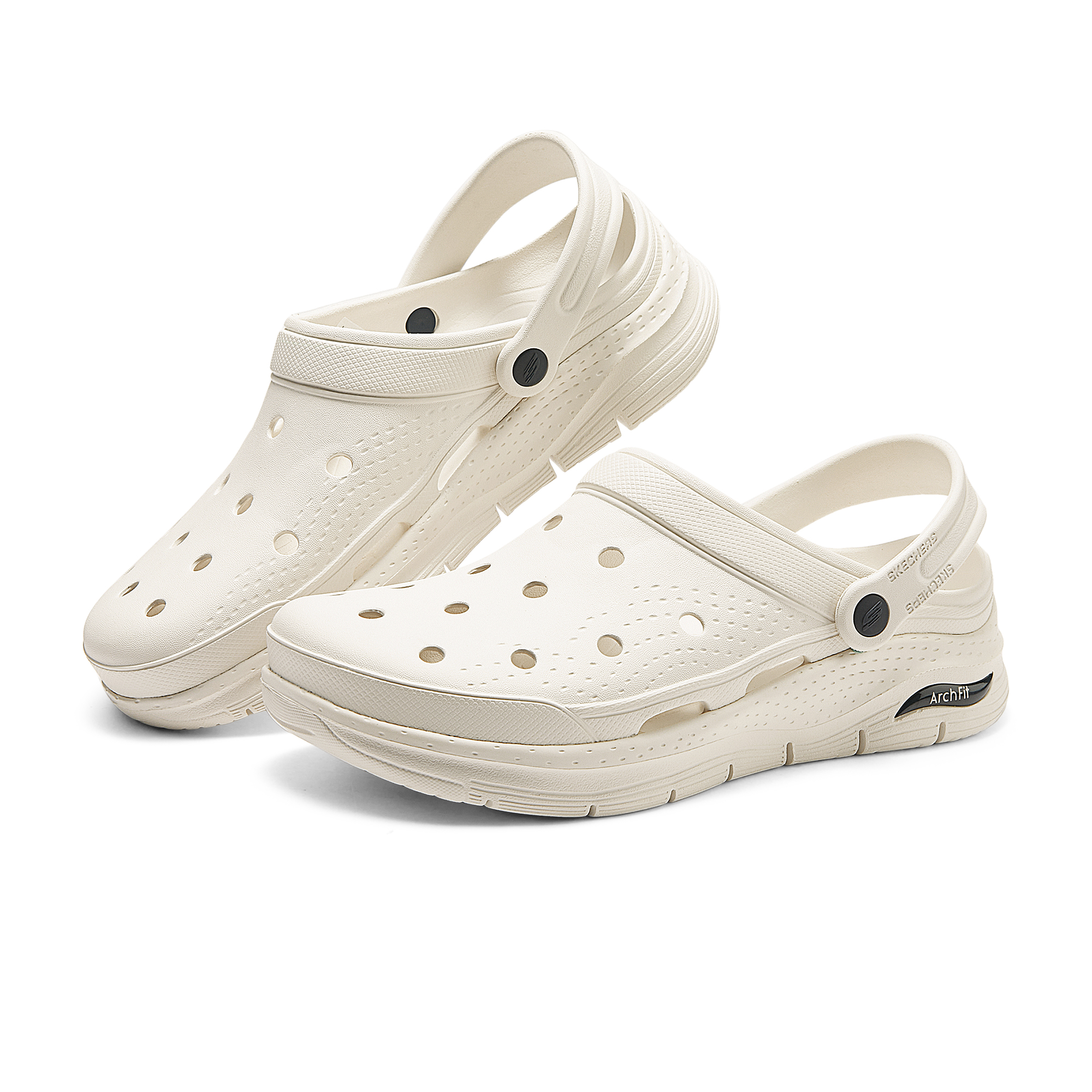 Shop Skechers Arch Fit 'Putih Berongga Bernafas' 243160-WNV