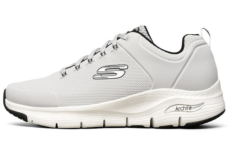 Skechers Arch Fit Low-Top Grey 'Light Gray Black'