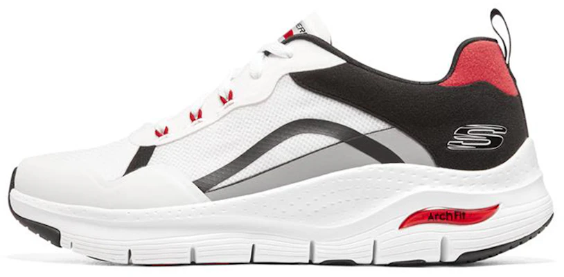 Kasut Skechers Arch Fit 'Putih Merah Hitam' 894137-WBKR Buy Kasut Skechers Arch Fit 'Putih Merah Hitam' 894137-WBKR