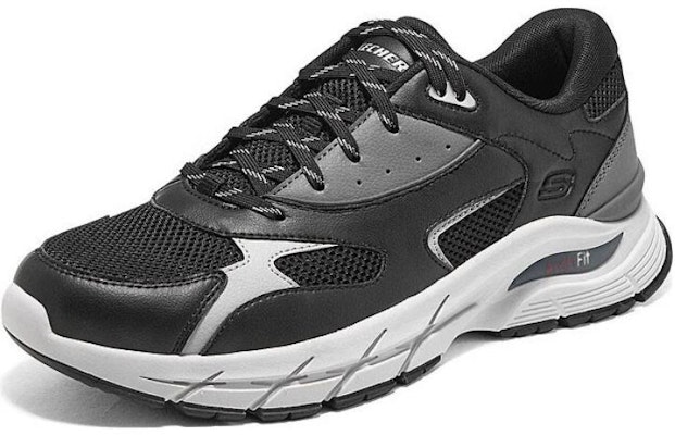 Skechers Arch Fit Baxter 舒適休閒 防滑耐磨 低幫 運動休閒鞋 黑色 Lookbook Skechers Arch Fit Baxter 舒適休閒 防滑耐磨 低幫 運動休閒鞋 黑色
