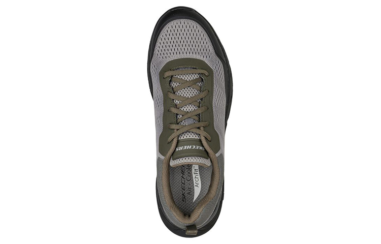 Lookbook Skechers Arch Fit Baxter 'Gris Negro' 210353-GRBK