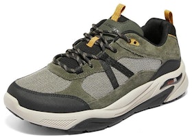 Skechers 運動舒適 防滑耐磨 低筒 戶外功能鞋 男款 軍綠色 Lookbook Skechers 運動舒適 防滑耐磨 低筒 戶外功能鞋 男款 軍綠色