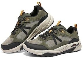 Skechers 運動舒適 防滑耐磨 低筒 戶外功能鞋 男款 軍綠色 Shop Skechers 運動舒適 防滑耐磨 低筒 戶外功能鞋 男款 軍綠色