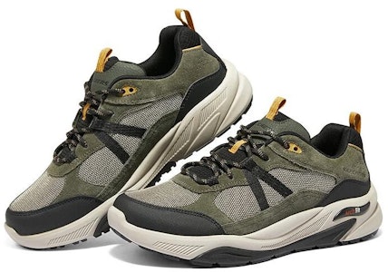 Skechers 運動舒適 防滑耐磨 低筒 戶外功能鞋 男款 軍綠色 Shop Skechers 運動舒適 防滑耐磨 低筒 戶外功能鞋 男款 軍綠色