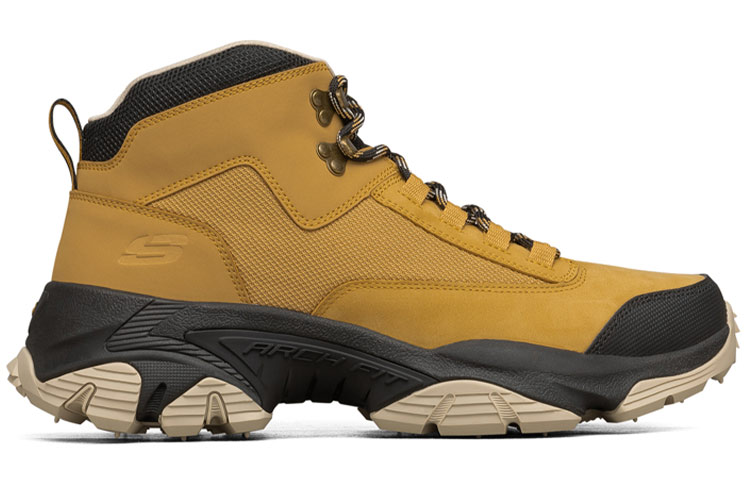 Order Skechers D Lite Arch Fit Fantasma Amarillo/Negro 237110-WTBK